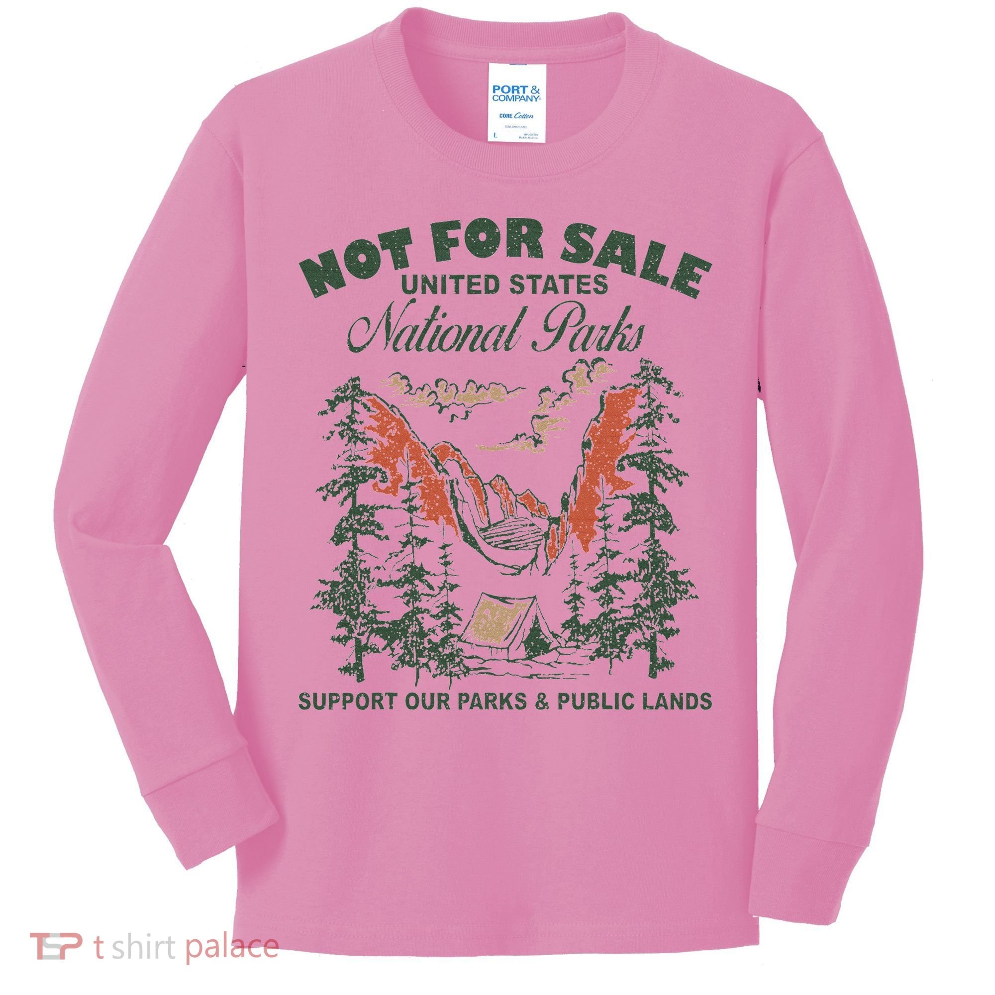 Not For Sale National Parks Support Our Parks Kids Long Sleeve Shirt