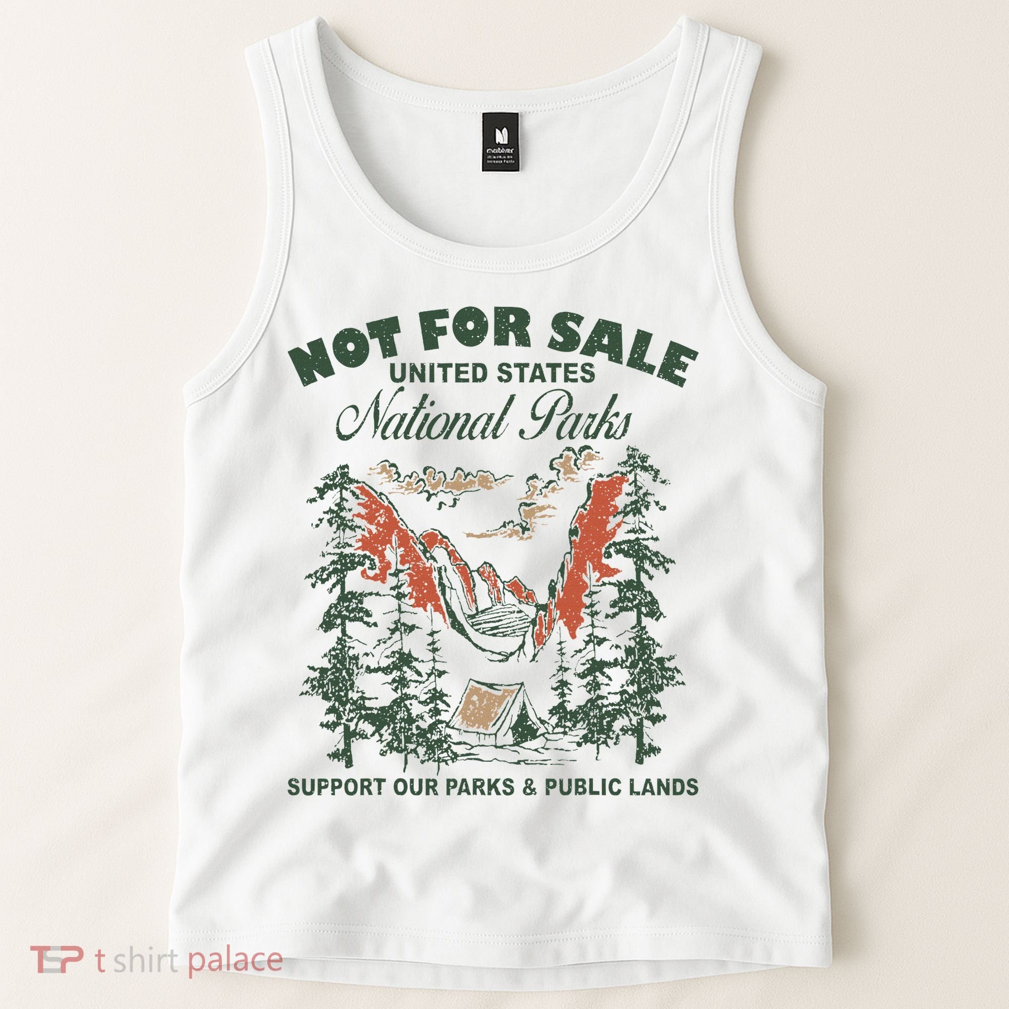 Not For Sale National Parks Support Our Parks Tank Top