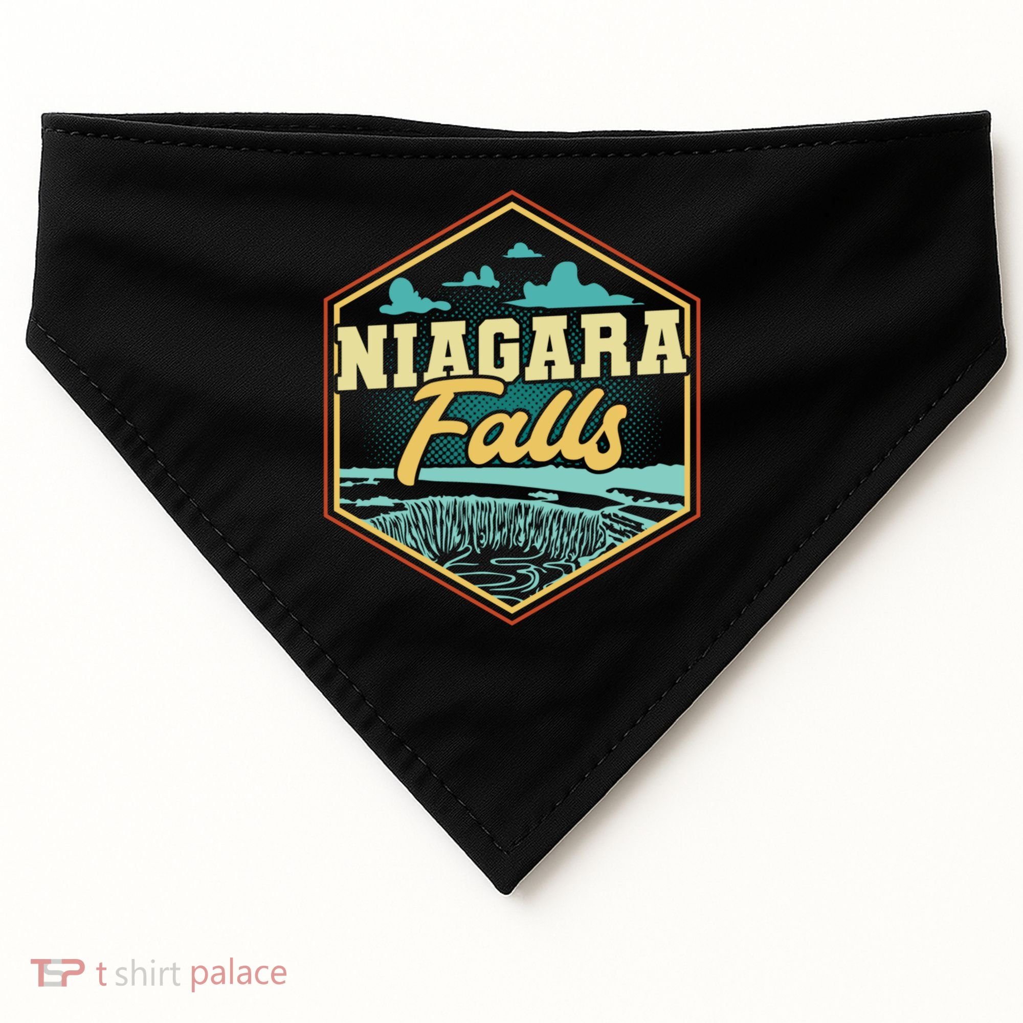Niagara Falls Souvenir Cool Gift Matching Last Minute Gift USA-Made Doggie Bandana