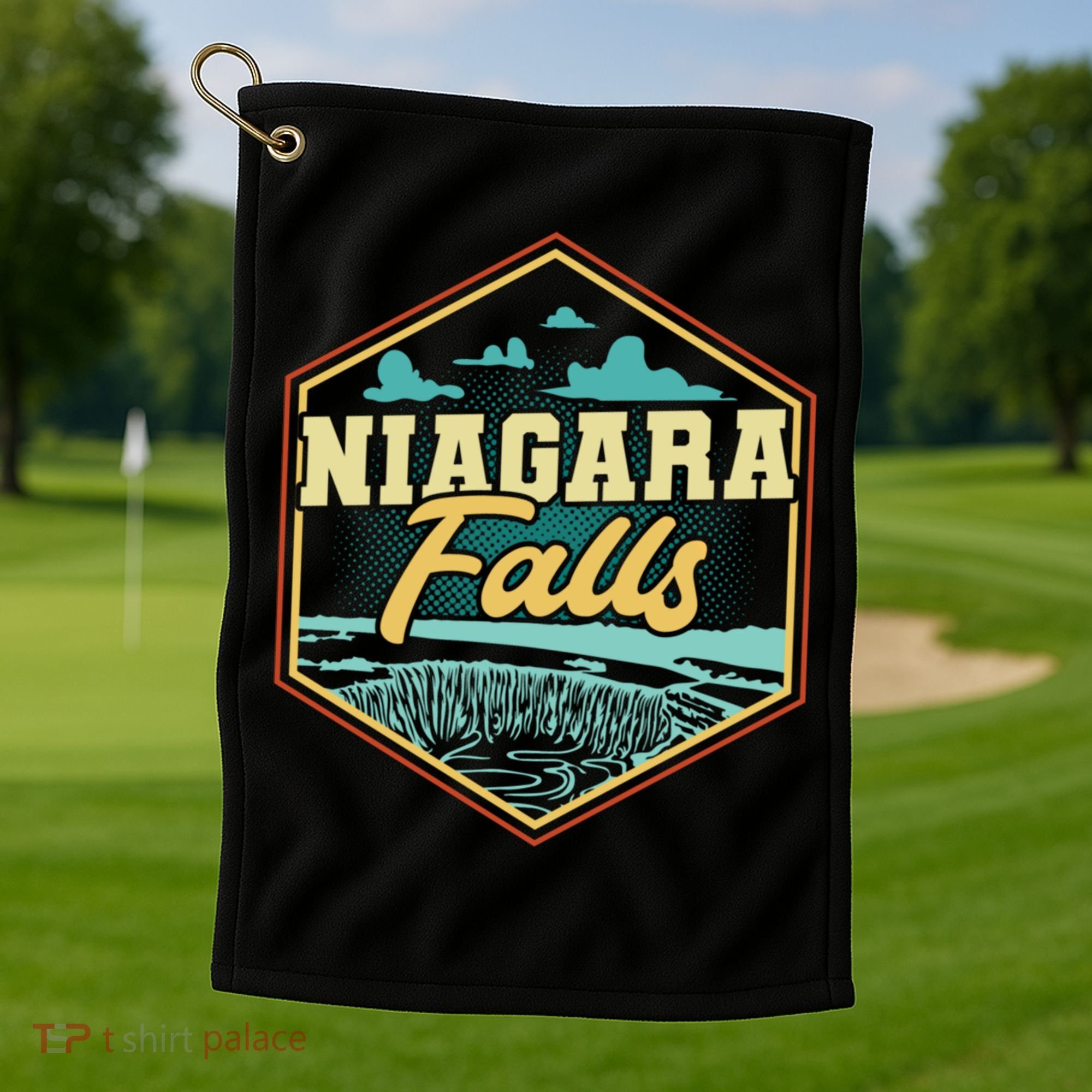 Niagara Falls Souvenir Cool Gift Matching Last Minute Gift Golf Towel