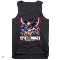 Never Forget September 11 2001 9/11 American Bald Eagle Tank Top thumb 0