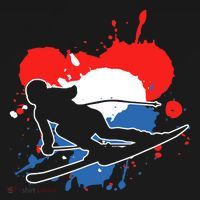 Netherlands Flag Skier Dutch Alpine Skiing Hoodie thumb 7