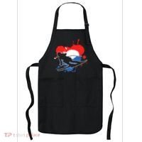 Netherlands Flag Skier Dutch Alpine Skiing Apron thumb 0