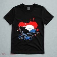 Netherlands Flag Skier Dutch Alpine Skiing T-Shirt thumb 5