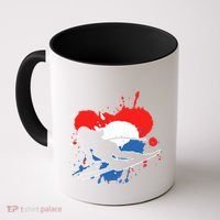 Netherlands Flag Skier Dutch Alpine Skiing Coffee Mug thumb 0