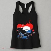 Netherlands Flag Skier Dutch Alpine Skiing Women's Tank Top thumb 3