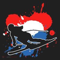 Netherlands Flag Skier Dutch Alpine Skiing Hat thumb 2
