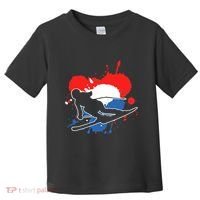 Netherlands Flag Skier Dutch Alpine Skiing Toddler T-Shirt thumb 0