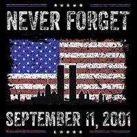 Never Forget September 11 2001 Memorial Day Apron thumb 3
