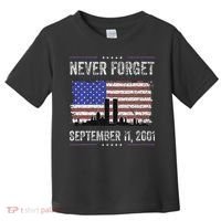 Never Forget September 11 2001 Memorial Day Toddler T-Shirt thumb 0