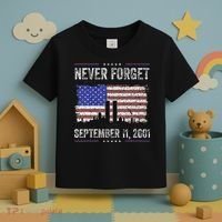 Never Forget September 11 2001 Memorial Day Toddler T-Shirt thumb 3