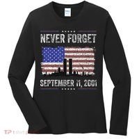 Never Forget September 11 2001 Memorial Day Women's Long Sleeve Shirt thumb 0