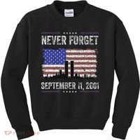 Never Forget September 11 2001 Memorial Day Kids Sweatshirt thumb 0