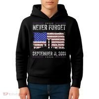 Never Forget September 11 2001 Memorial Day Kids Hoodie thumb 4