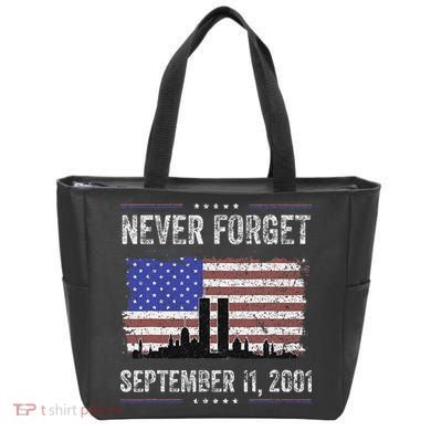 Never Forget September 11 2001 Memorial Day Tote Bag