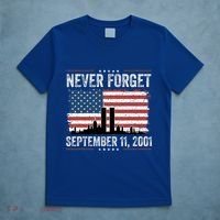Never Forget September 11 2001 Memorial Day American Flag T-Shirt thumb 5