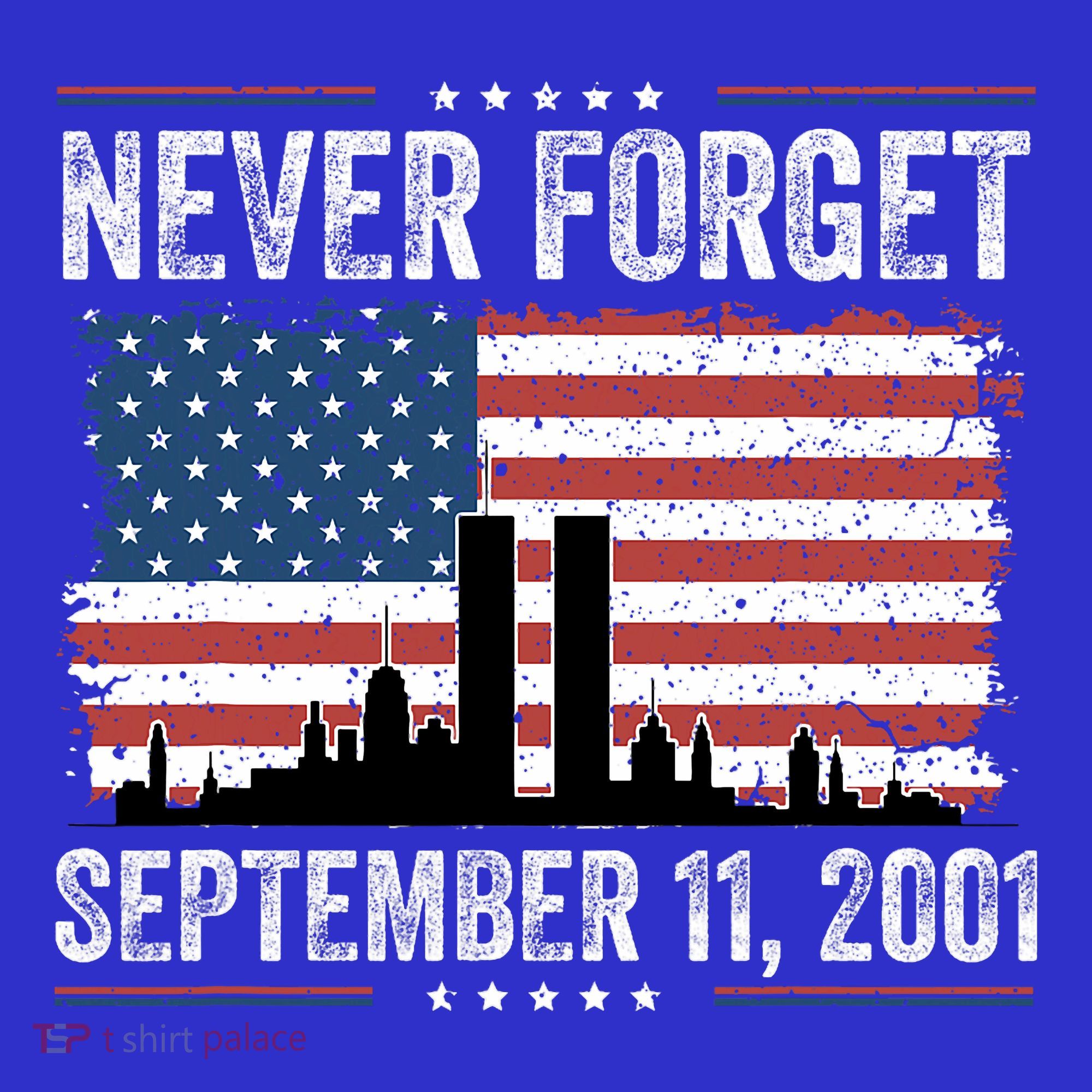 Never Forget September 11 2001 Memorial Day American Flag Mousepad