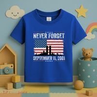 Never Forget September 11 2001 Memorial Day American Flag Toddler T-Shirt thumb 3