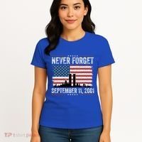Never Forget September 11 2001 Memorial Day American Flag Women's T-Shirt thumb 4