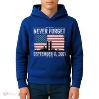Never Forget September 11 2001 Memorial Day American Flag Kids Hoodie thumb 4