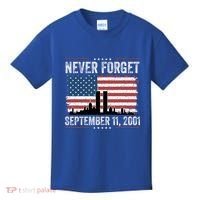 Never Forget September 11 2001 Memorial Day American Flag Kids T-Shirt thumb 0