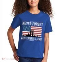 Never Forget September 11 2001 Memorial Day American Flag Kids T-Shirt thumb 2