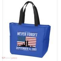 Never Forget September 11 2001 Memorial Day American Flag Tote Bag thumb 3
