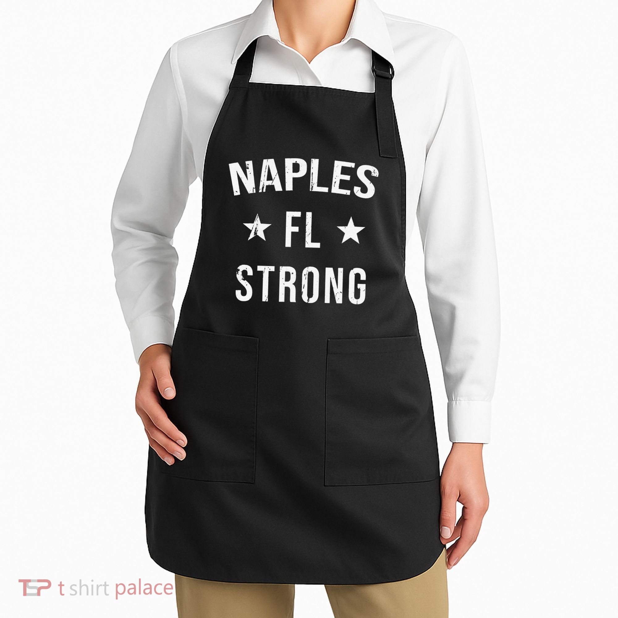Naples FL Strong Hometown Souvenir Vacation Florida Apron
