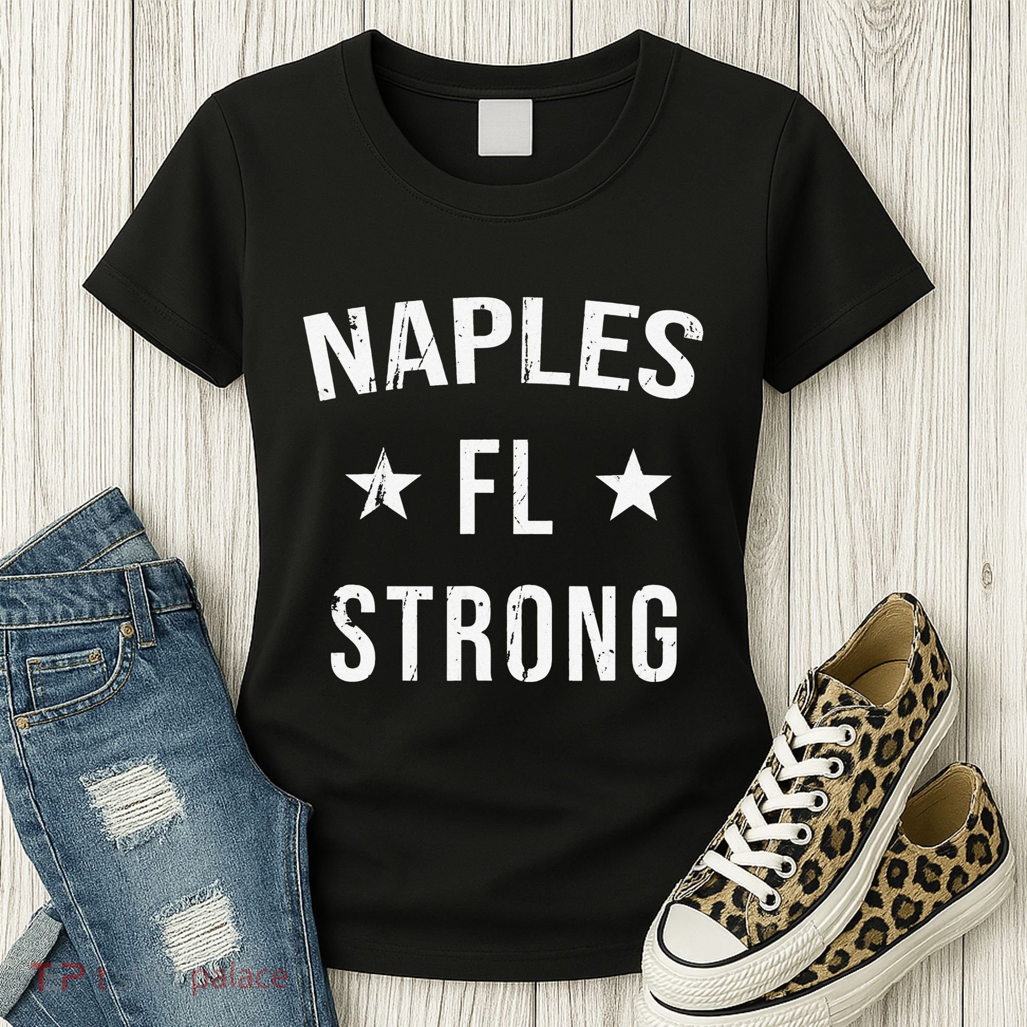 Naples FL Strong Hometown Souvenir Vacation Florida Women's T-Shirt