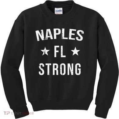 Naples FL Strong Hometown Souvenir Vacation Florida Kids Sweatshirt