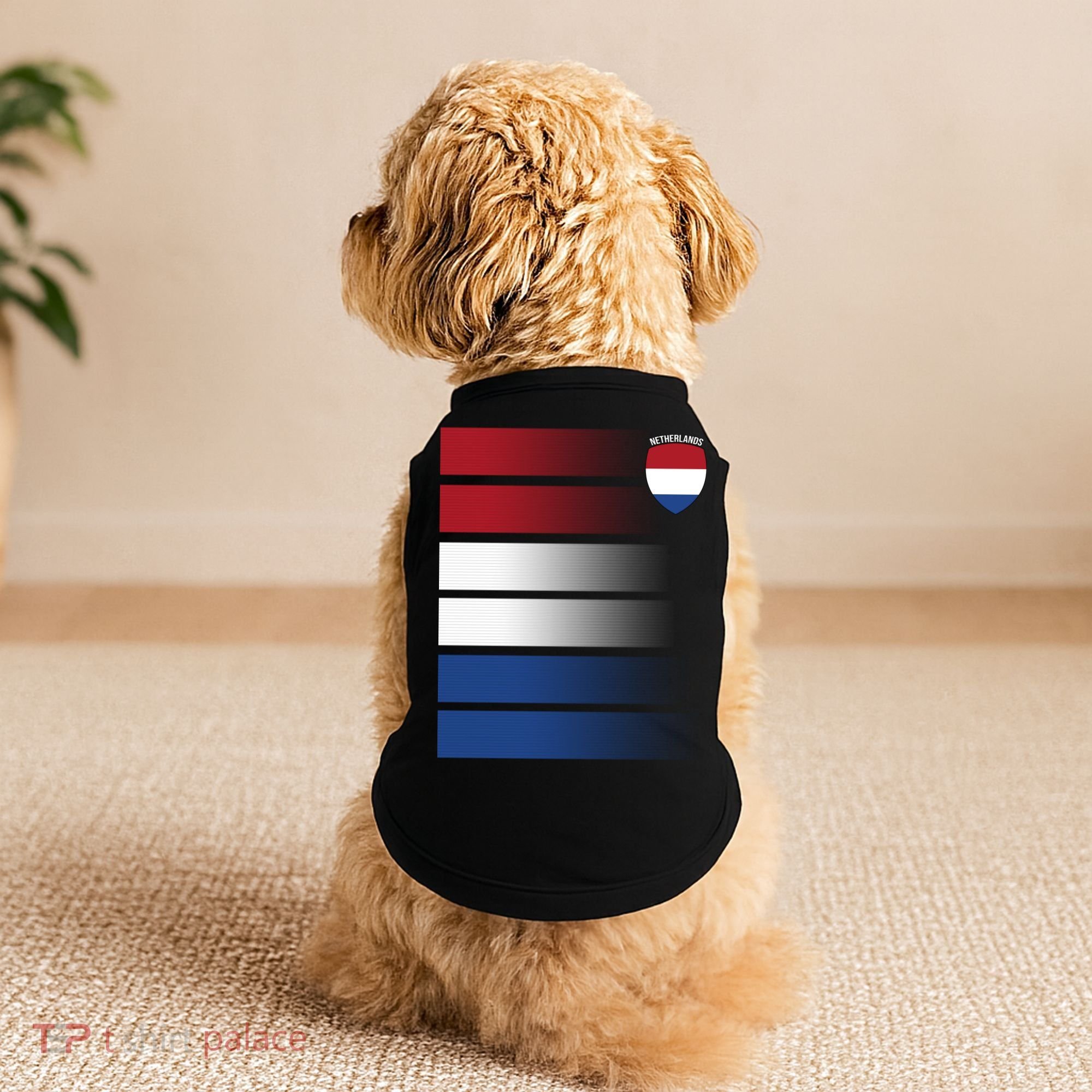 Nederland Flag Sport Logo Doggie Tank