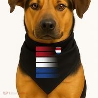 Nederland Flag Sport Logo USA-Made Doggie Bandana thumb 1