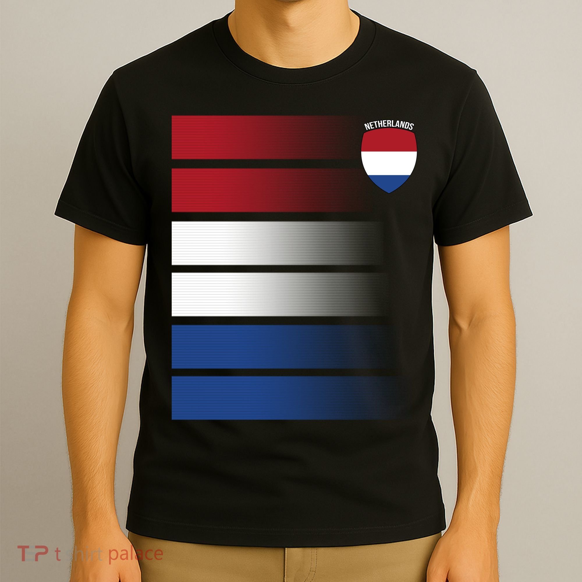 Nederland Flag Sport Logo T-Shirt