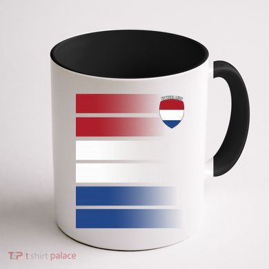 Nederland Flag Sport Logo Coffee Mug back