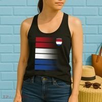 Nederland Flag Sport Logo Women's Tank Top thumb 2