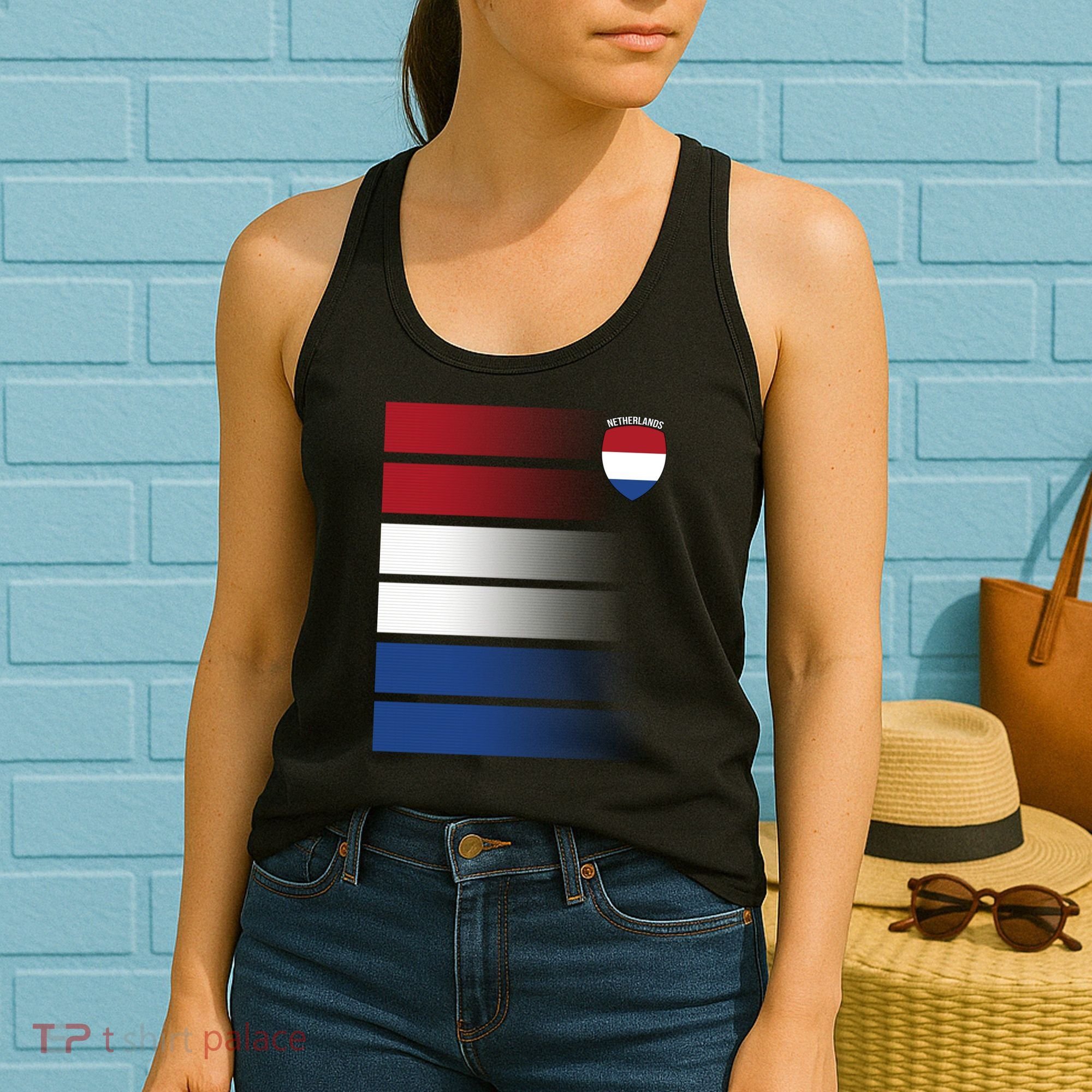 Nederland Flag Sport Logo Women's Tank Top