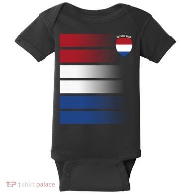 Nederland Flag Sport Logo Baby Bodysuit