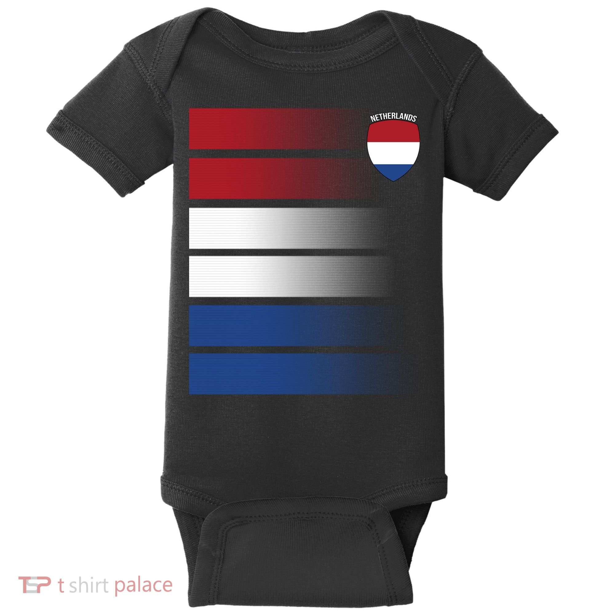 Nederland Flag Sport Logo Baby Bodysuit