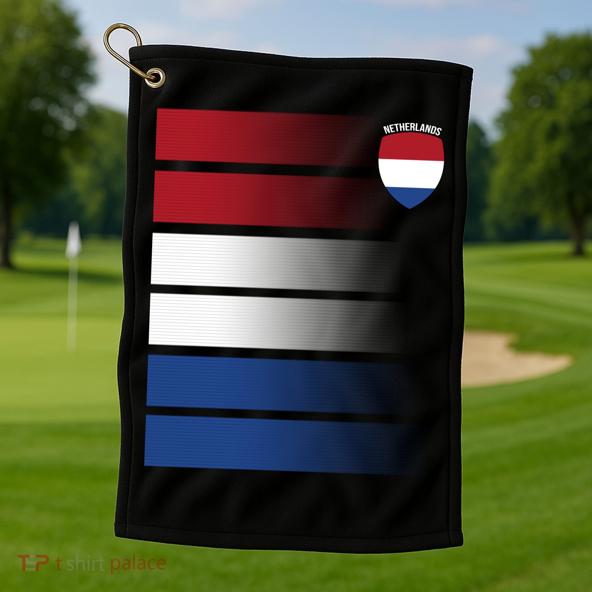 Nederland Flag Sport Logo Golf Towel