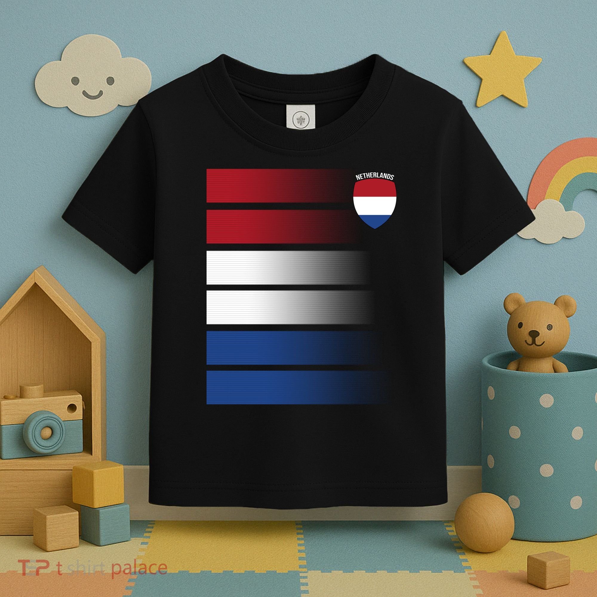 Nederland Flag Sport Logo Toddler T-Shirt