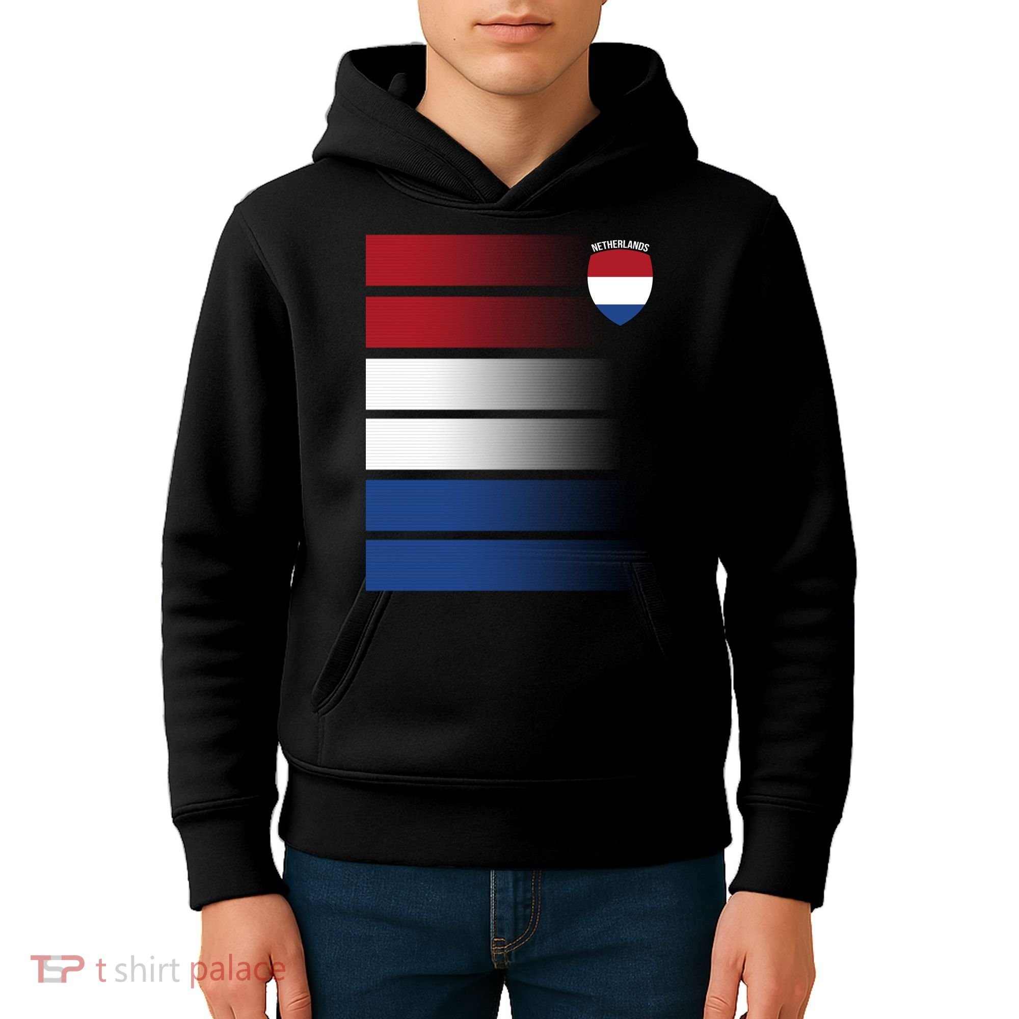 Nederland Flag Sport Logo Kids Hoodie