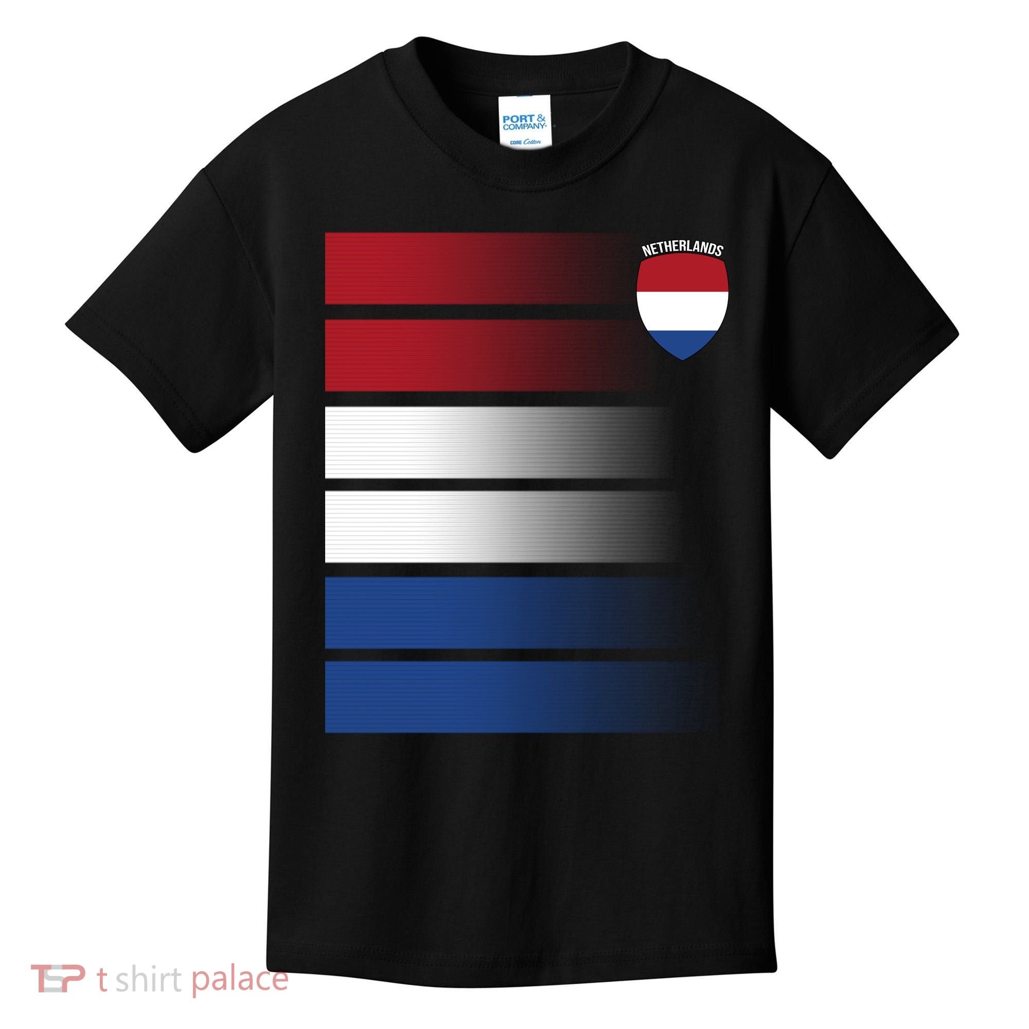 Nederland Flag Sport Logo Kids T-Shirt