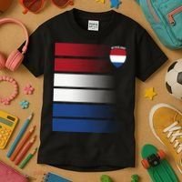 Nederland Flag Sport Logo Kids T-Shirt thumb 3