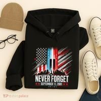 Never Forget September 11 2001 Memorial Day American Flag Hoodie thumb 4