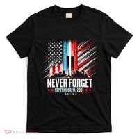 Never Forget September 11 2001 Memorial Day American Flag T-Shirt thumb 0