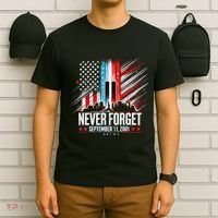 Never Forget September 11 2001 Memorial Day American Flag T-Shirt thumb 6