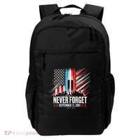 Never Forget September 11 2001 Memorial Day American Flag Backpack thumb 0