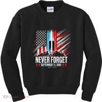 Never Forget September 11 2001 Memorial Day American Flag Kids Sweatshirt thumb 0