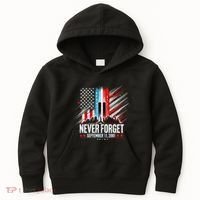 Never Forget September 11 2001 Memorial Day American Flag Kids Hoodie thumb 0