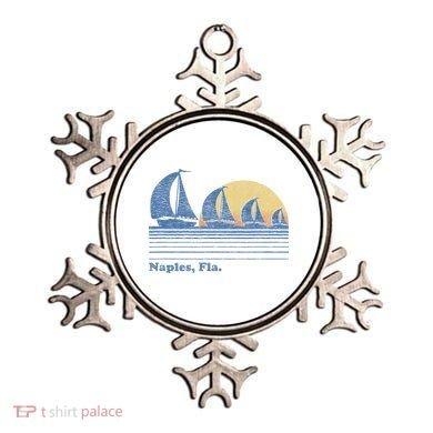 Naples Fl Sailboat T Vintage 80s Sunset Ornament